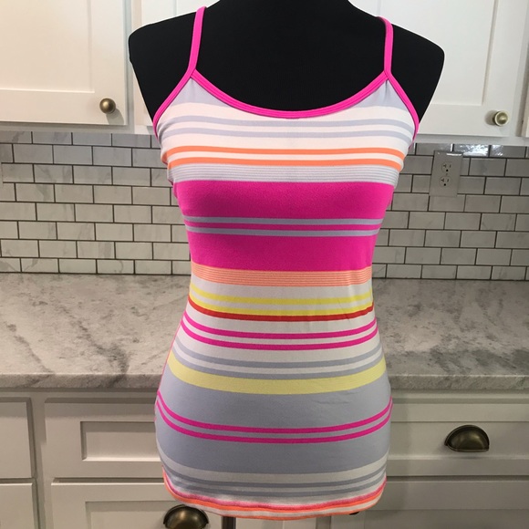 lululemon athletica Tops - Lululemon Racerback Striped Tank Size 6